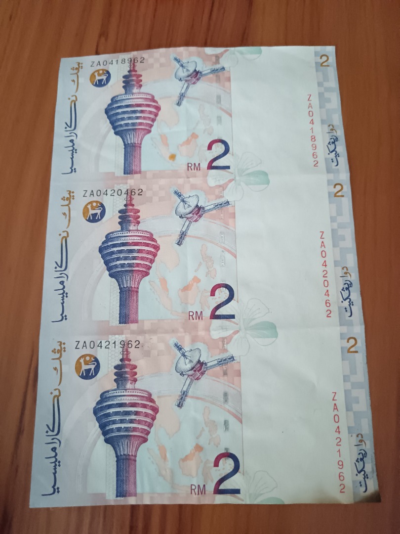 RM2 Uncut / duit bercantum, Hobbies & Toys, Collectibles & Memorabilia ...