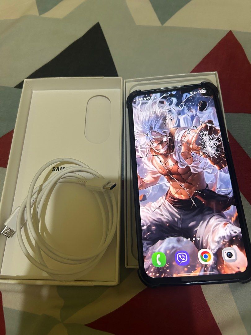 Samsung A56 5G (Category: Samsung) located in San Juan City. Submitted by larzafrica (Listing ID 1401419743, Image 2). Description: One month old. RFS: Extra phone from plan.