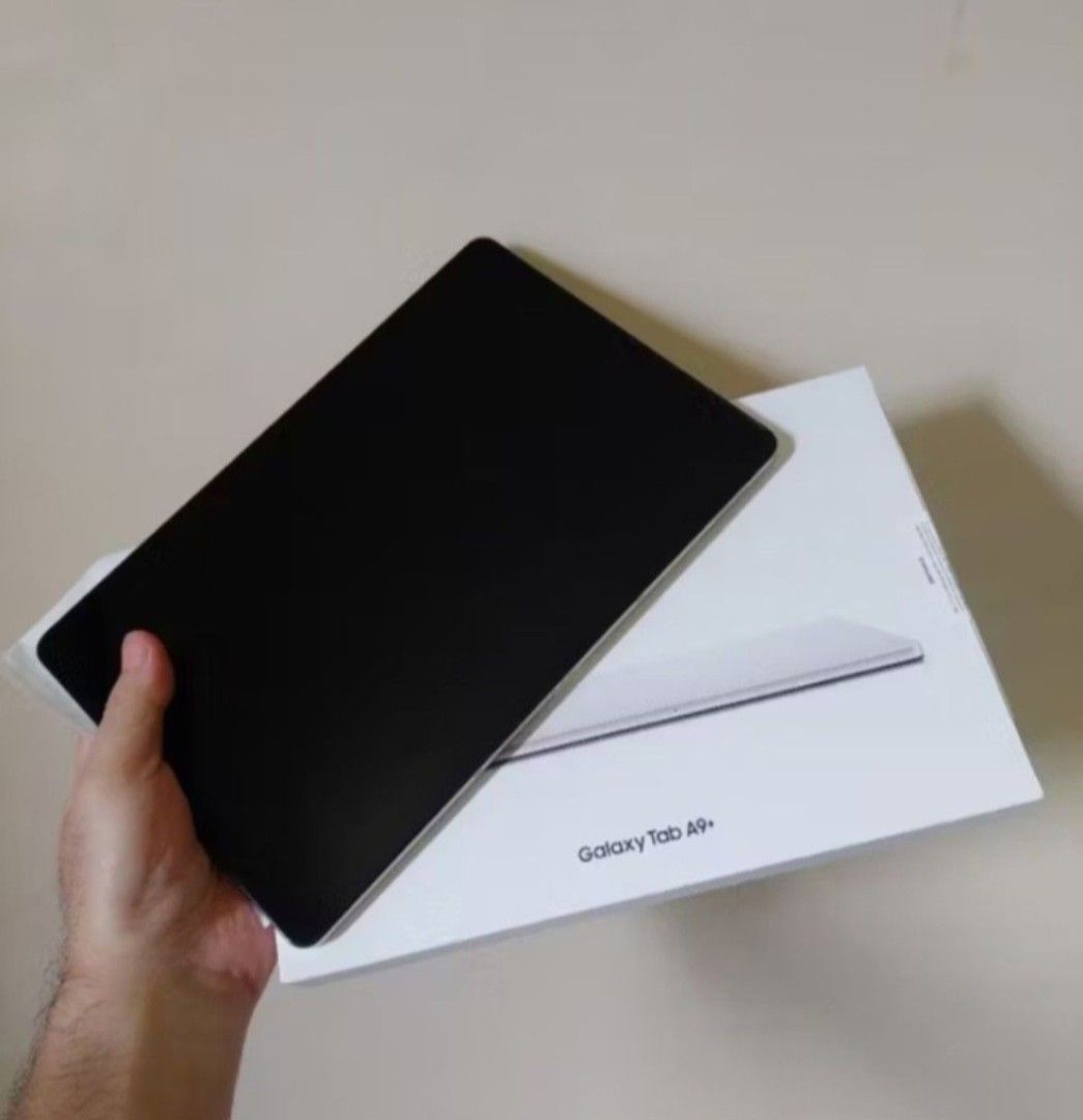 Samsung tab a9+ (Category: Android) located in Manila. Submitted by dysihdgzs064539 (Listing ID 1401379767, Image 1). Description: Samsung a09+ WiFi 128gb (Grey) •with charger cord •box •free already installed tempered glass 8.9k pesos nalang (RUSH) meet up around pasay area or lalamove.