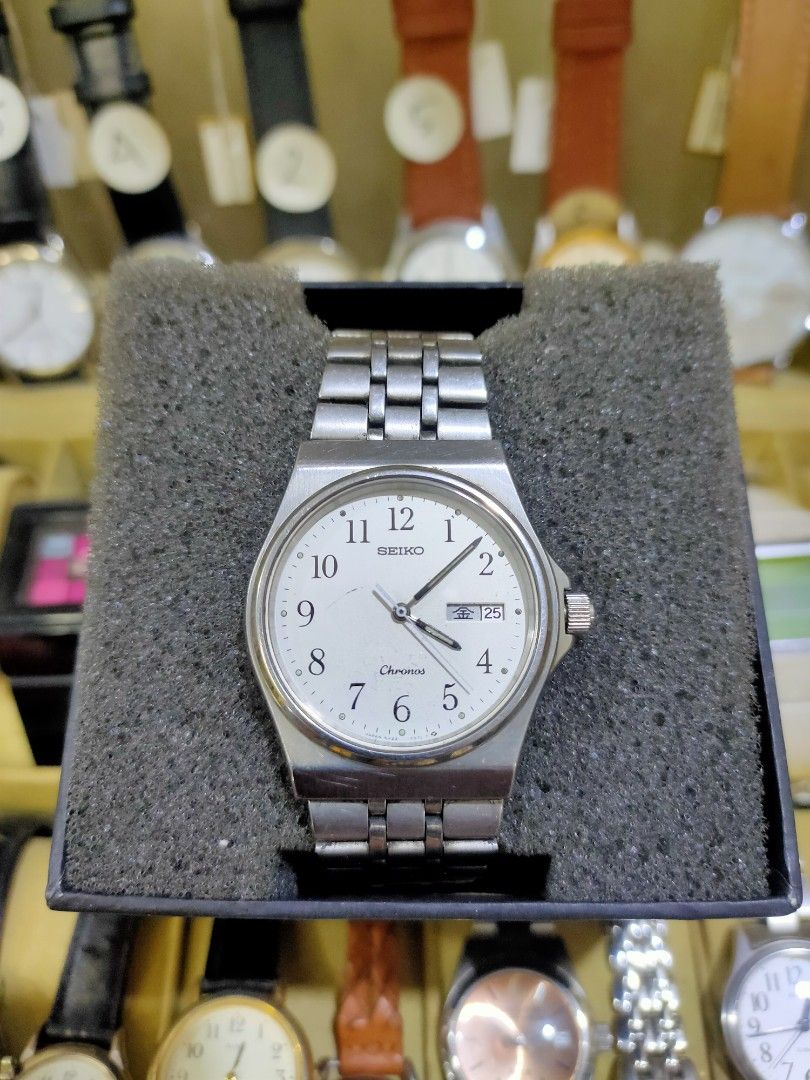 Seiko Chronos 5H23 7D20, Barang Mewah, Jam Tangan di Carousell