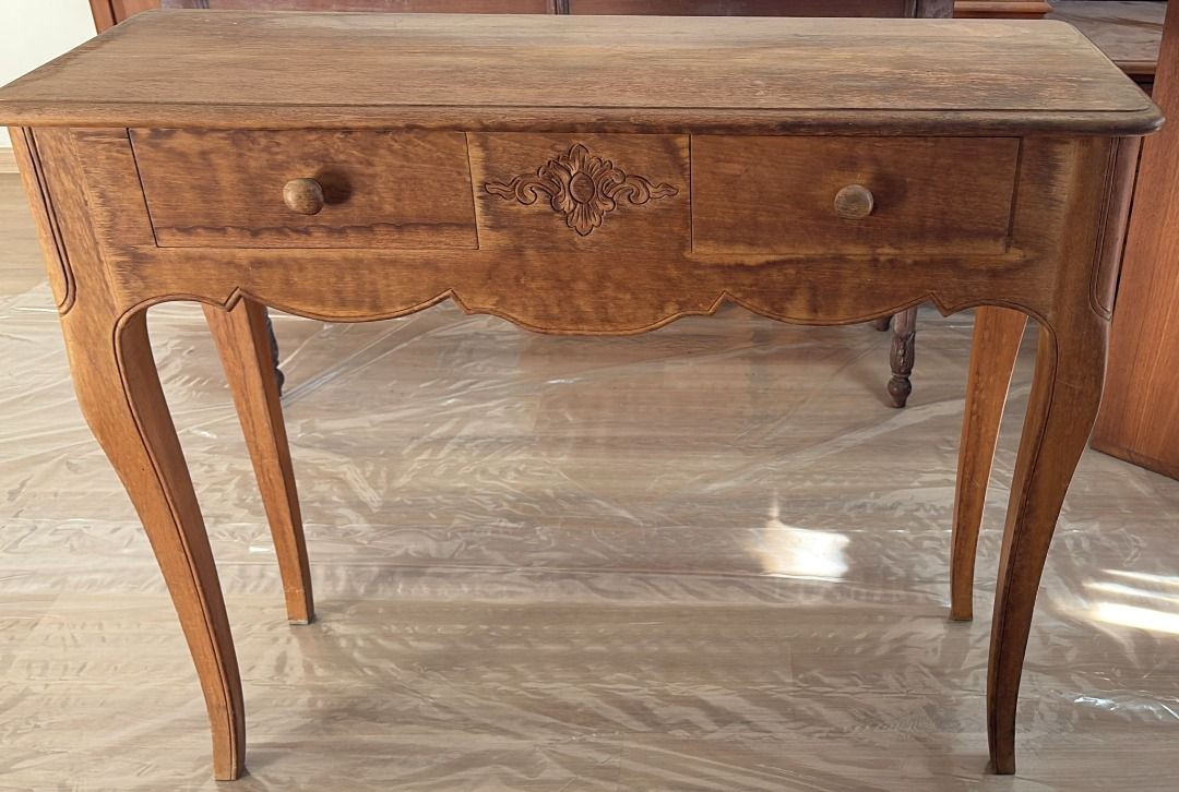 Solid Burmese Teak Table (Category: Tables & Sets) located in Singapore. Submitted by lionelysh97945 (Listing ID 1401445761, Image 1). Description: Add warmth and character to your home with this solid teak table, handcrafted from authentic Burmese teak wood. The natural tones and smooth finish highlight the beauty of real teak — elegant, simple, and made to last. ✨ 100% solid Burmese teak ✨ Durable, water-resistant, and timeless in design ✨ Work