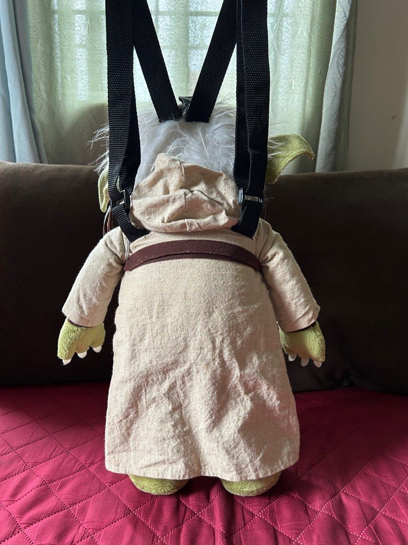 Star Wars Yoda Plush Backpack Buddy (Category: Plushies & Soft Toys) located in Calauan. Submitted by thequeenwhoneverwas (Listing ID 1401361756, Image 2). Description: Star Wars Yoda Plush Backpack Buddy Zippered Pocket Hood Adjustable 43 cm From My Personal Collection .
