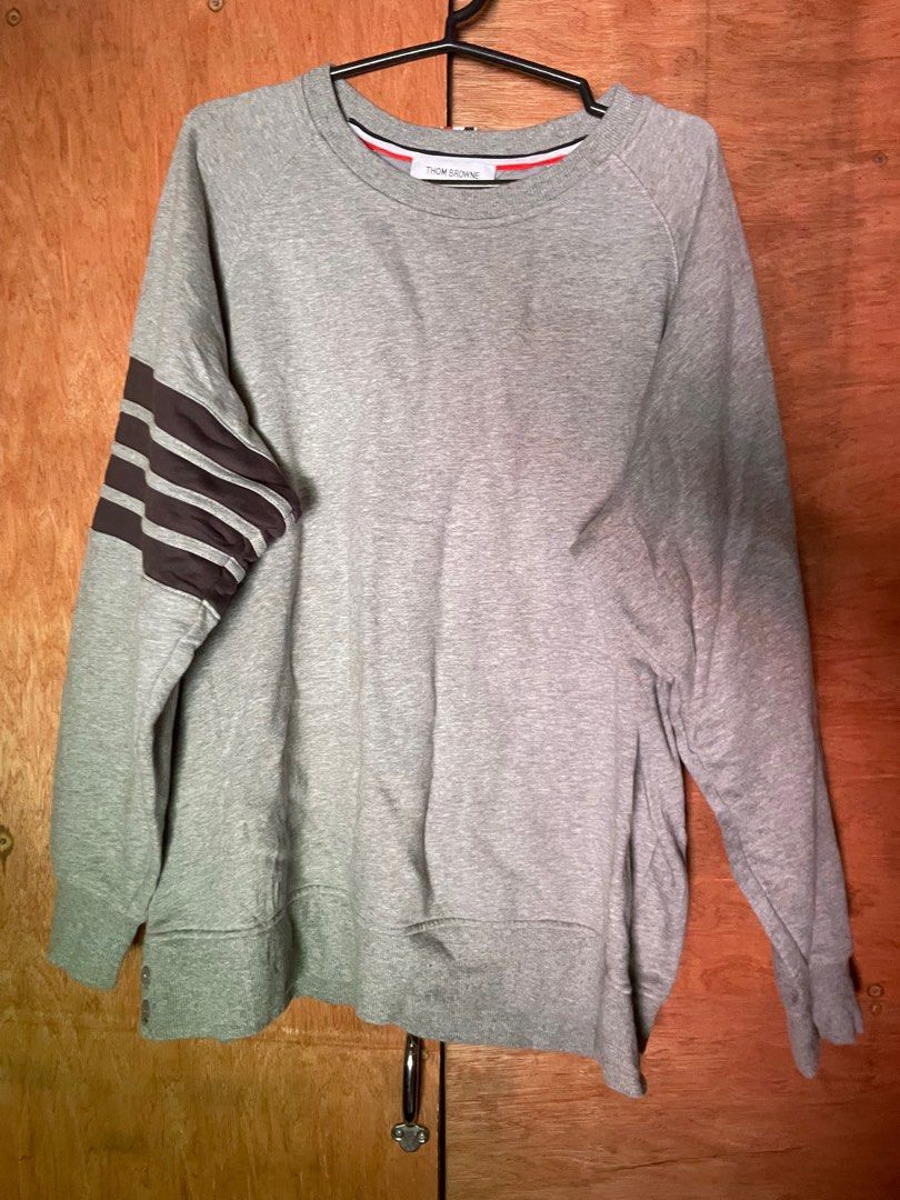 Thom Browne 4 bar sweatshirt (Category: Luxury Apparel) located in Manila. Submitted by kerikeridulce (Listing ID 1401365541, Image 1). Description: Authentic size 4 like new condition Thom browne chanel celine prada gucci balenciaga .