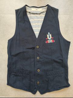 [清貨減價] 9成新 Initial Embroidered Vest 繡花西裝背心 [3件包郵, 4件額外9折]64229974606082110