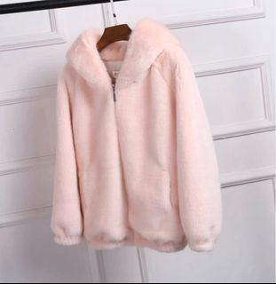 🈹 淺粉紅 毛毛 超保暖 外套 褸 有帽 Fur jacket 秋冬 Winter64234319941634110
