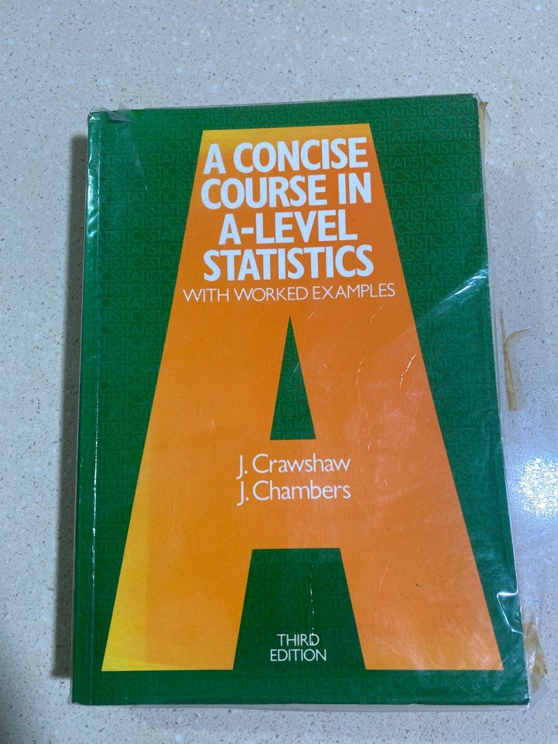 A Concise Course in A-Level Statistics Textbook, Hobbies & Toys, Books ...