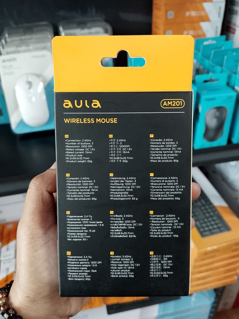 Aula AM201 Wireless Mouse (Category: Mouse & Mousepads) located in Pasig City. Submitted by technofuseofficial (Listing ID 1396349737, Image 3). Description: Aula AM201 Wireless Mouse Brand New and Original Items Store Location: 4F Unit 402, 604 Shaw Boulevard, Barangay Kapitolyo, Pasig City Same Day Delivery: - Lalamove delivery within Metro Manila - For walk-ins: Always PM first for item availability - We are also open for night time deliveries