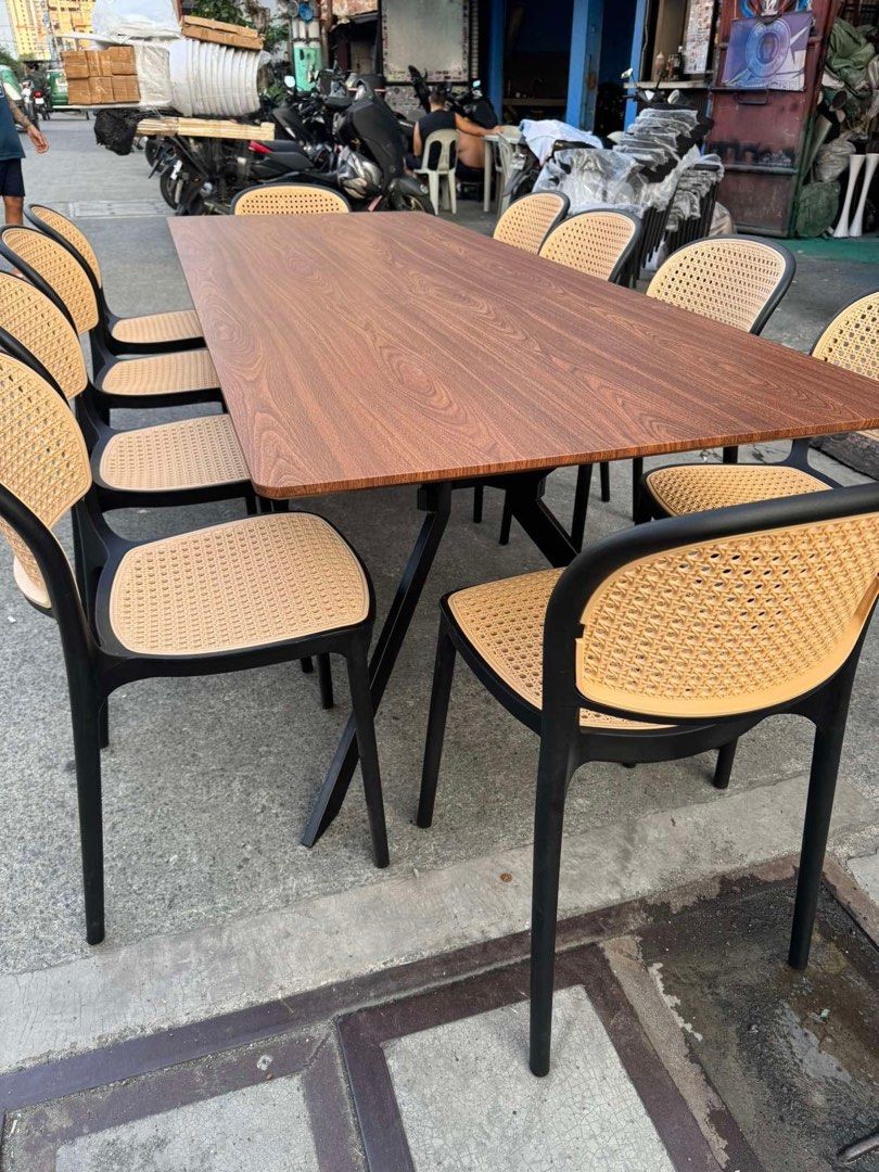 Conference/Dining long table good for 10 seater & stackable chairs (Category: Tables & Sets) located in Manila. Submitted by mry_rfl (Listing ID 1396466604, Image 3). Description: .