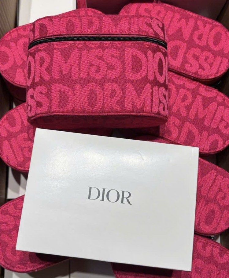 Dior GWP Vanity Pouch — Japan 2025 (Category: Luxury Bags & Wallets) located in Paranaque City. Submitted by mrdy_. (Listing ID 1391904334, Image 1). Description: Important: May dents sa box kaya selling it for less from original SRP. Pero no damaged po sa pouch. GWP Miss Dior Vanity Bag / Makeup Pouch. 2pcs available only for this item. Add ₱250 for Dior large paper bag .