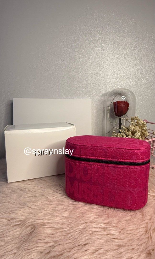 Dior GWP Vanity Pouch — Japan 2025 (Category: Luxury Bags & Wallets) located in Paranaque City. Submitted by mrdy_. (Listing ID 1391904334, Image 2). Description: Important: May dents sa box kaya selling it for less from original SRP. Pero no damaged po sa pouch. GWP Miss Dior Vanity Bag / Makeup Pouch. 2pcs available only for this item. Add ₱250 for Dior large paper bag .