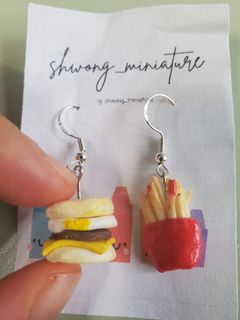 麥當勞豬柳蛋漢堡耳環Handmade Earrings64193274145153110