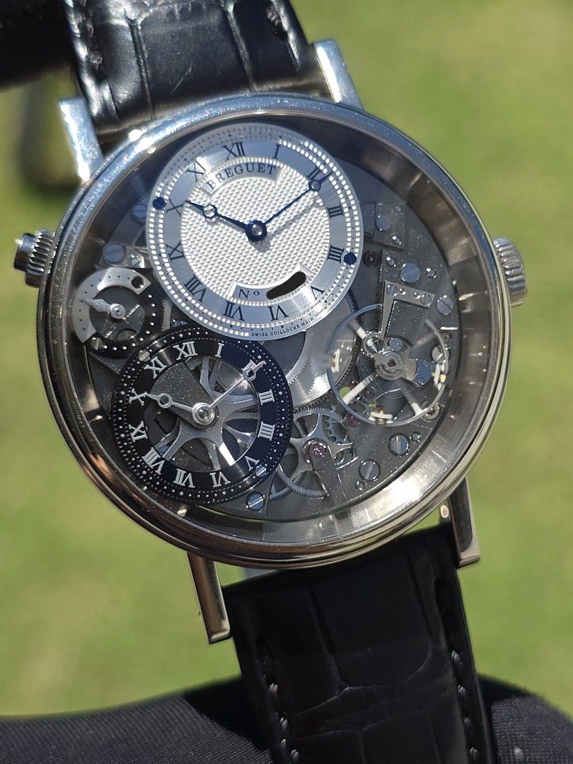 2023 LOCAL SET BREGUET TRADITION GMT WHITE GOLD 7067 7067BB 7067BB/G1/9W6 SKELETON DIAL (Category: Watches) located in Singapore. Submitted by rollieinthedeep (Listing ID 1396317481, Image 3). Description: >SELF-OWNED LANDED HOME BOUTIQUE with MORE THAN 1000 Genuine real person reviews on Carousell! ⭐⭐⭐⭐⭐ >>AUTHENTICITY GUARANTEE CERTIFIED PROFESSIONAL SELLER BY CAROUSELL!✅ BUY with peace of mind today! >>>PRICE FIRM (NON NEGO) LOWEST PRICE GUARA