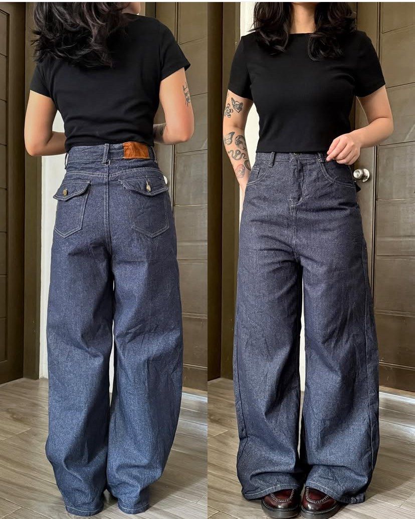 HQ Hard Denim Baggy Jeans (Category: Jeans) located in Quezon City. Submitted by starkstallone (Listing ID 1396451468, Image 1). Description: bought this on ig (mine grab steal basis) never worn it i don’t like the fit on my thighs (too wide/baggy for me) size: (hips: 37 —- length: 37 —- waist: 25-28).