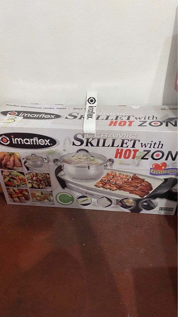 Imarflex Ceramic Skillet with Hot Zone GL-1500C (Category: Cookware & Accessories) located in Mandaluyong City. Submitted by helloaaa1 (Listing ID 1396425146, Image 1). Description: .