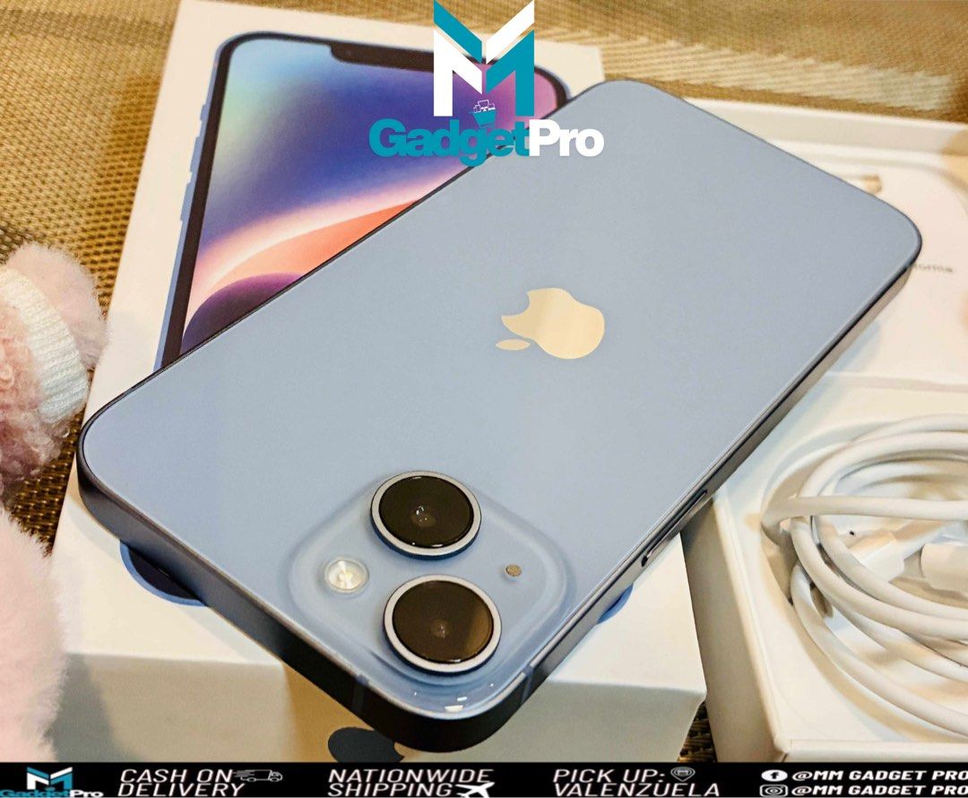 iPhone 14 128gb Blue FU (Category: iPhone 14 Series) located in Valenzuela. Submitted by mmercado123 (Listing ID 1396368527, Image 3). Description: 🍎iPhone 14 128gb Blue Factory Unlock any sim will do Good as new makinis Perfect Condition ✅All functions perfectly working ✅Faceid 💯working ✅True tone 💯working ✅Gagamitin nlng 📦 Complete package - Box - Unit good as new makinis - Cable - Manuals ❌No issue , No defect, No history of repair ❌Not Re