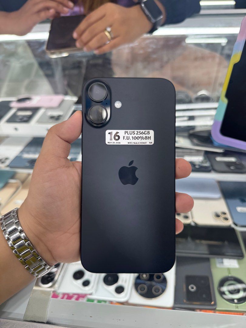 Iphone 16+ 256gb 100% batt FU NTC (Category: iPhone 16 Series) located in San Juan City. Submitted by javedsgadgetshop (Listing ID 1396308525, Image 1). Description: INSTALLMENT OPTIONS : SPAY LATER / GGIVES / CREDIT CARD! WE BUY AND SELL SO PWEDE MAGBINTA OR SWAP ! Quick Specs : 💵 Iphone 16+ •256gb •NTC Variant •100% batt health •Factory Unlock •95% Smoothness •No hidden issue | No Repaired •100% Authentic | Not Refurbished •w/ OEM Charger & st
