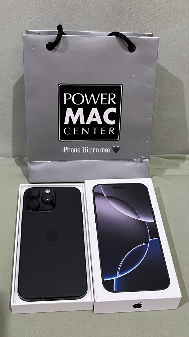 Iphone 16 Pro Max Black Titanium 256gb (Category: iPhone 16 Series) located in Caloocan City. Submitted by ejlongjoco38745 (Listing ID 1396430292, Image 1). Description: Iphone 16 Pro Max Black Titanium 256gb 100% Battery Health.