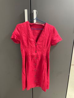 Mango basics 麻質連身裙64237768016129110