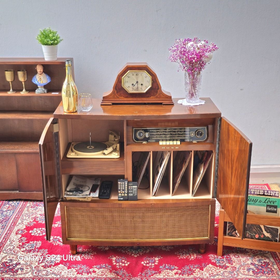 Mid-Century Modern Radiogram Cabinet, Furniture & Home Living ...