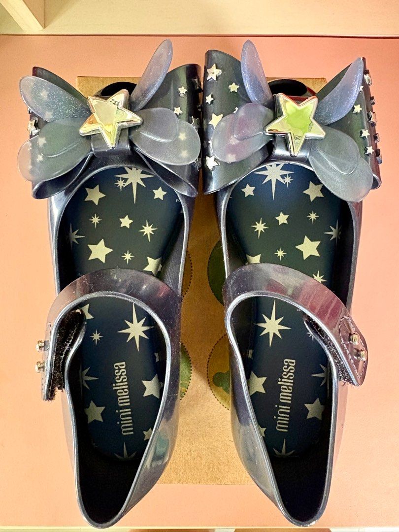 Mini Melissa Ultra Girl Star (Category: Babies & Kids Fashion) located in Marilao. Submitted by chambill (Listing ID 1396311608, Image 1). Description: For sale! Mini Melissa Ultra Girl Star Metallic Blue Size US11 .