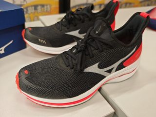 Mizuno Wave Rider Neo 黑色紅色跑鞋64229974312707110