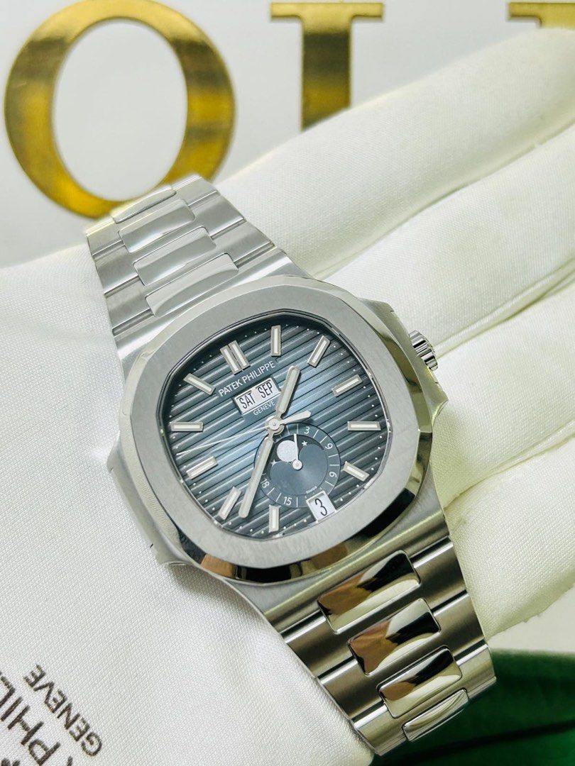 MAY2026 Patek Philippe 5726/1A Blue Nautilus Stainless Steel Full Set (Category: Watches) located in Singapore. Submitted by ikikik13 (Listing ID 1389631337, Image 1). Description: .