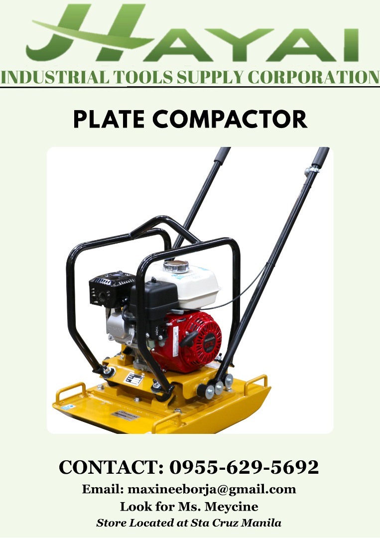 Plate Compactor, Commercial & Industrial, Industrial Equipment on Carousell