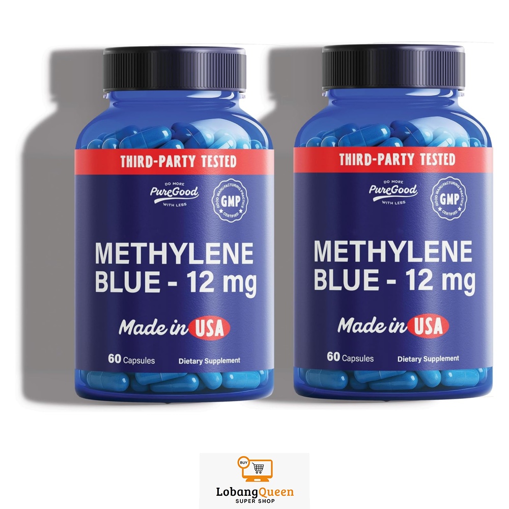 PureGood 2 Pack Pharmaceutical Grade Methylene Blue Capsules (120 Count ...