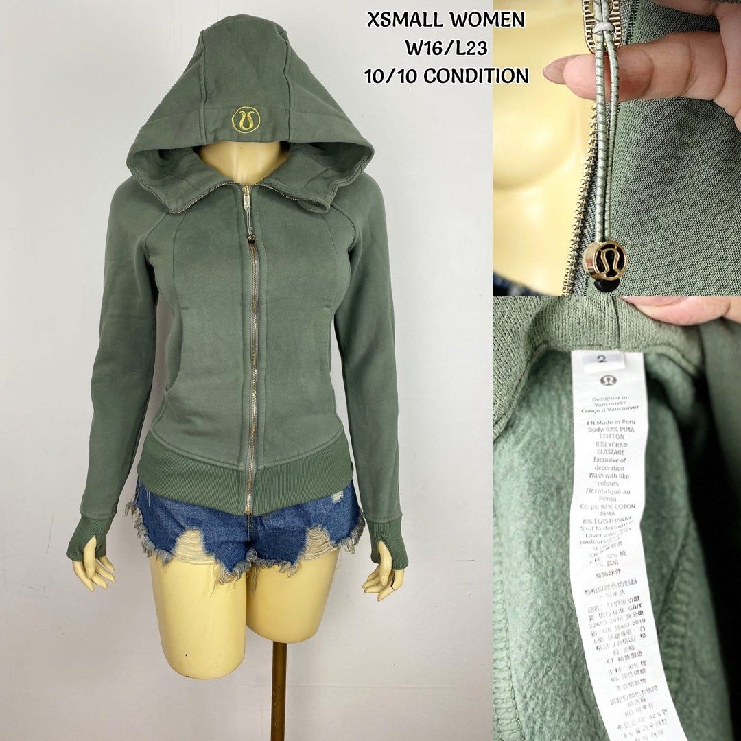 Scuba full Zip Hoodie Grey Eucalyptus Lululemon (Category: Coats, Jackets and Outerwear) located in Manila. Submitted by iammschrvs (Listing ID 1396417408, Image 1). Description: No issue. Good as new. .