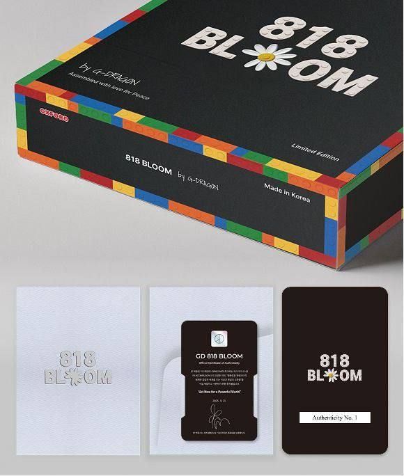 SG PO] G-DRAGON PEACEMINUSONE x OXFORD BLOCKS 818 BLOOM LEGO F1