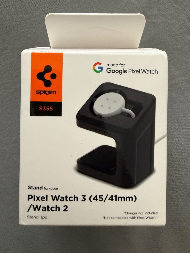 Spigen S355 Pixel Watch 3 (45/41 mm)/2 Stand (Category: Mounts & Holders) located in Mandaluyong City. Submitted by splace61 (Listing ID 1396334334, Image 3). Description: Spigen S355 Pixel Watch 3 (45/41 mm)/2 Stand • Like new • With box • ₱500.
