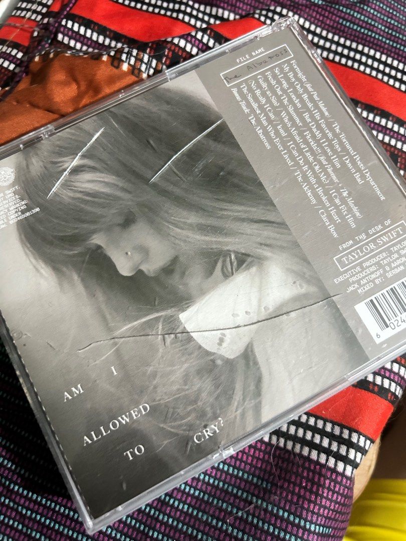 Taylor Swift CDs (Category: CDs & DVDs) located in Taguig. Submitted by mksellsdeclutter (Listing ID 1396334313, Image 3). Description: - folklore clandestine meetings (unsealed) - ₱400 - TTPD the albatross (unsealed, w/ scratches i received it like that) - ₱250 📍 Taguig/Makati 🚛 via Lalamove/Grab only (c/o buyer) .