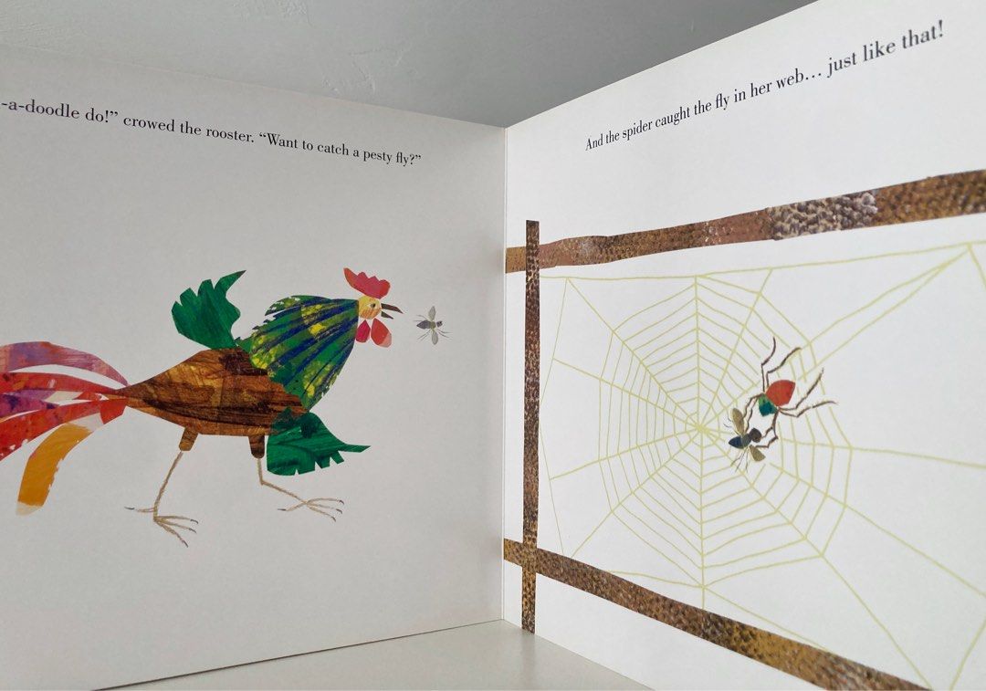 The Very Busy Spider - Eric Carle Board Book 很餓很餓的毛毛蟲 同系列 硬皮書 大圖書 The ...