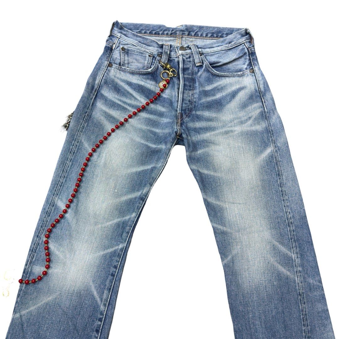 Vintage levis 501 big E Japan (Category: Jeans) located in Manila. Submitted by allinthiswall (Listing ID 1396452910, Image 2). Description: vintage pair of @levis 501 selvedged jawn made in japan 🇯🇵 big E buttonfly in size 32-33’ inch waist, 44’ inch total length in 8.5’ inch leg opening,. worn out blue denim in cool fades all thru,,. #levis501 #allinthiswall 🦋⚡️.