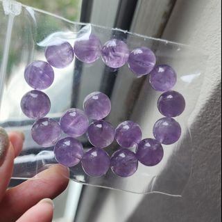 退坑出 11mm薰衣草紫水晶 天然水晶 水晶散珠 水晶單珠 手工串珠 DIY64236911378433110