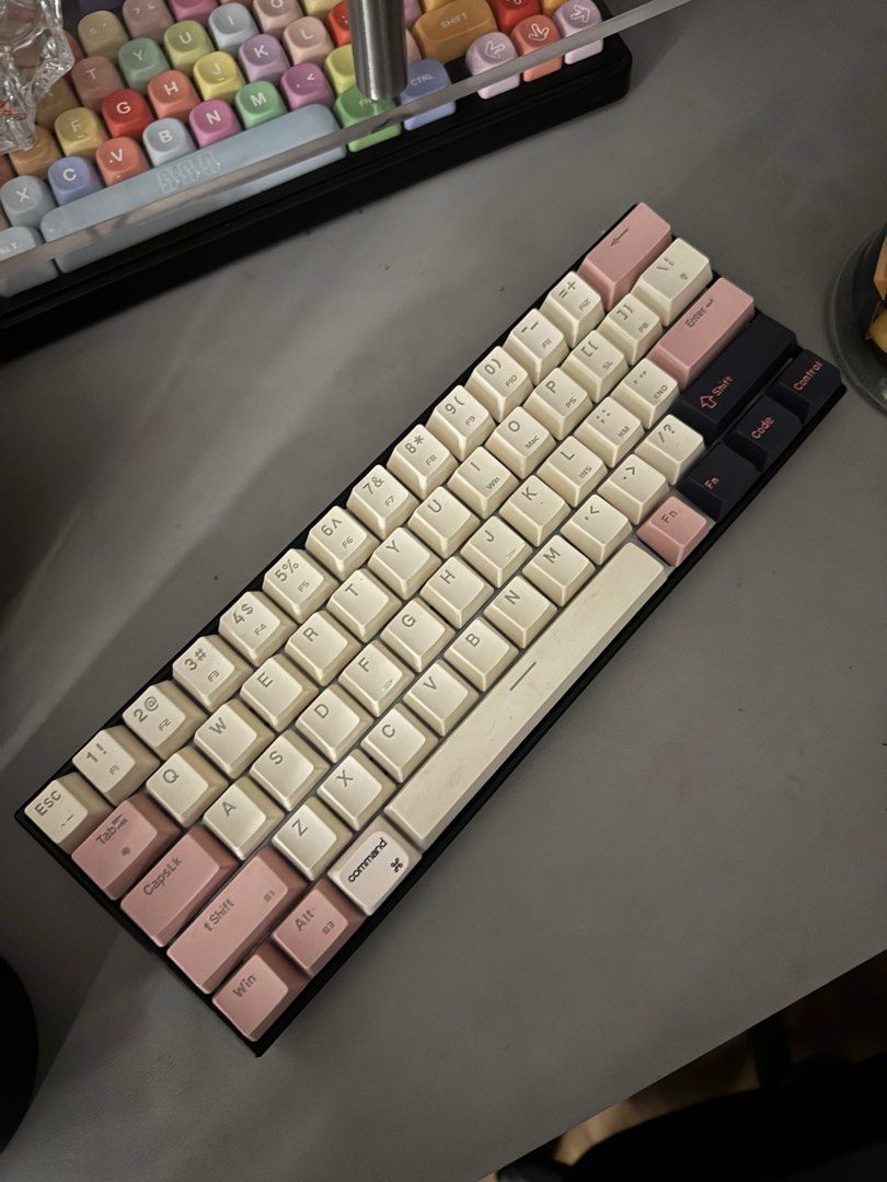 Anne Pro 2 with Random Keycaps (Category: Computer Keyboard) located in Taguig. Submitted by cln_preloved (Listing ID 1396510851, Image 3). Description: Take as is Anne Pro 2 keyboard Wireless, RGB light, working Rfs: i upgraded and nakatambak lang Random Keycaps included: See pics for reference.