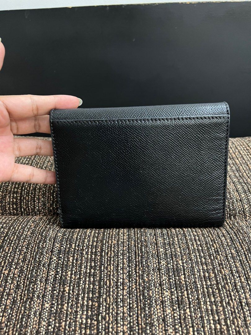Authentic preowned Chanel trifold CC wallet (Category: Luxury Bags & Wallets) located in San Pablo. Submitted by misskittyph (Listing ID 1396567866, Image 3). Description: Chanel Black/Gold Medium trifold wallet ▪️21k . Holo sticket in tact 8.9/10 condition No inclusion Layaway options available 💯Guaranteed authentic or your money back .