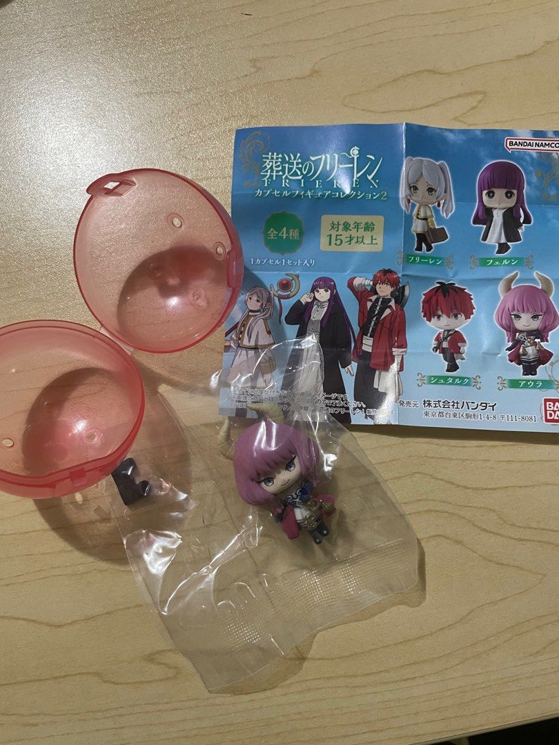 Bandai Gashapon Frieren Aura (Category: Designer & Blind Box Toys) located in Marikina City. Submitted by amielzeus (Listing ID 1396579285, Image 1). Description: Brand new and original Bandai Gashapon Frieren - Aura.