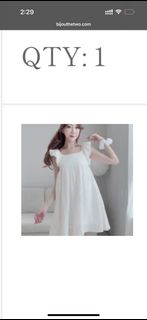 Bijouthetwo bj2 韓國 premium brand 白色連身裙64213658914819110