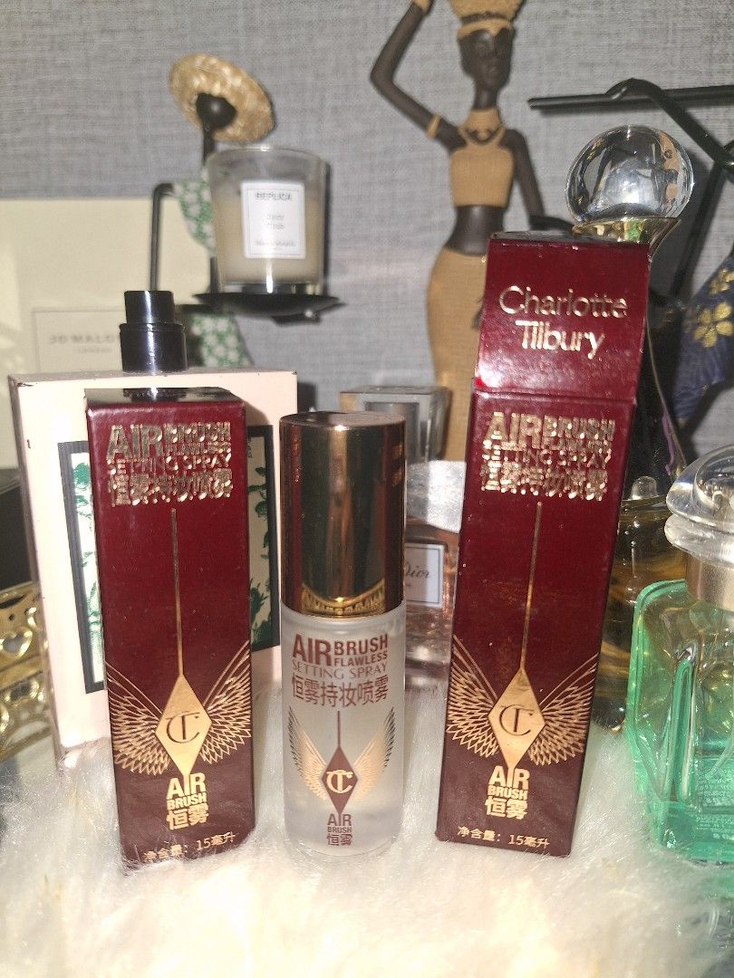 Charlotte Setting Spray Travel Size (Category: Makeup) located in Las Pinas. Submitted by mystic_tragicallychic (Listing ID 1396648923, Image 3). Description: Charlotte Setting Spray Travel Size Brand new w/ box 15ml.