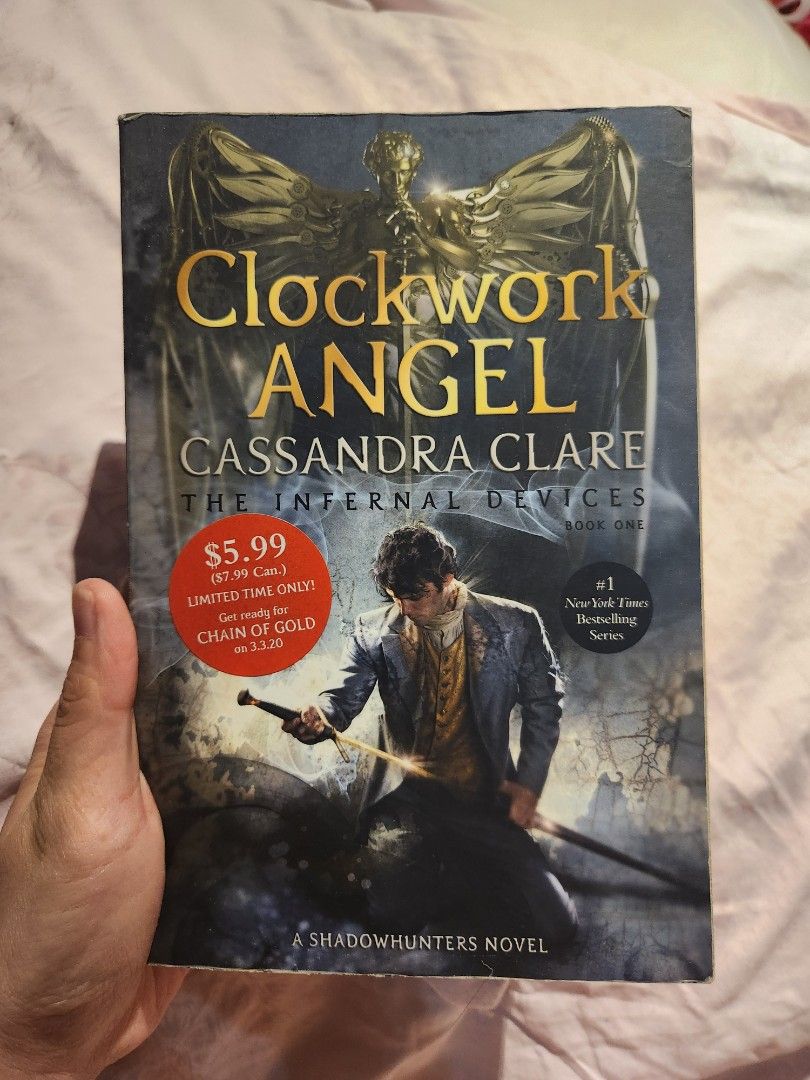 Clockwork Angel by Cassandra Clare (Category: Storybooks) located in Paranaque City. Submitted by marie_r. (Listing ID 1396643449, Image 1). Description: ✅️ Condition: 8/10 ✅️ RFS: Decluttering & Danmei ✅️ MOD: Gcash.