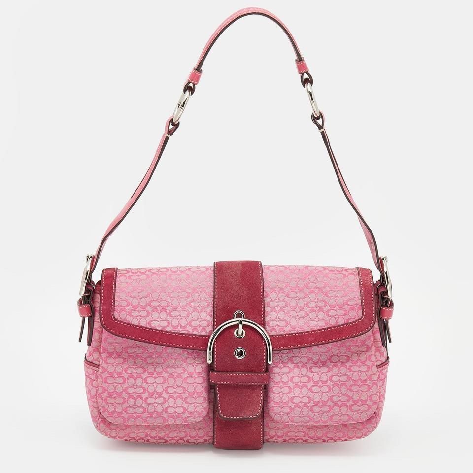 Coach Pink Soho with Wallet (Category: Luxury Bags & Wallets) located in Dagupan City. Submitted by nicacloset.ph (Listing ID 1396519203, Image 1). Description: 💌 DM if interested. PHOTO FOR REFERENCE ONLY. Not the actual photos. CTTO.