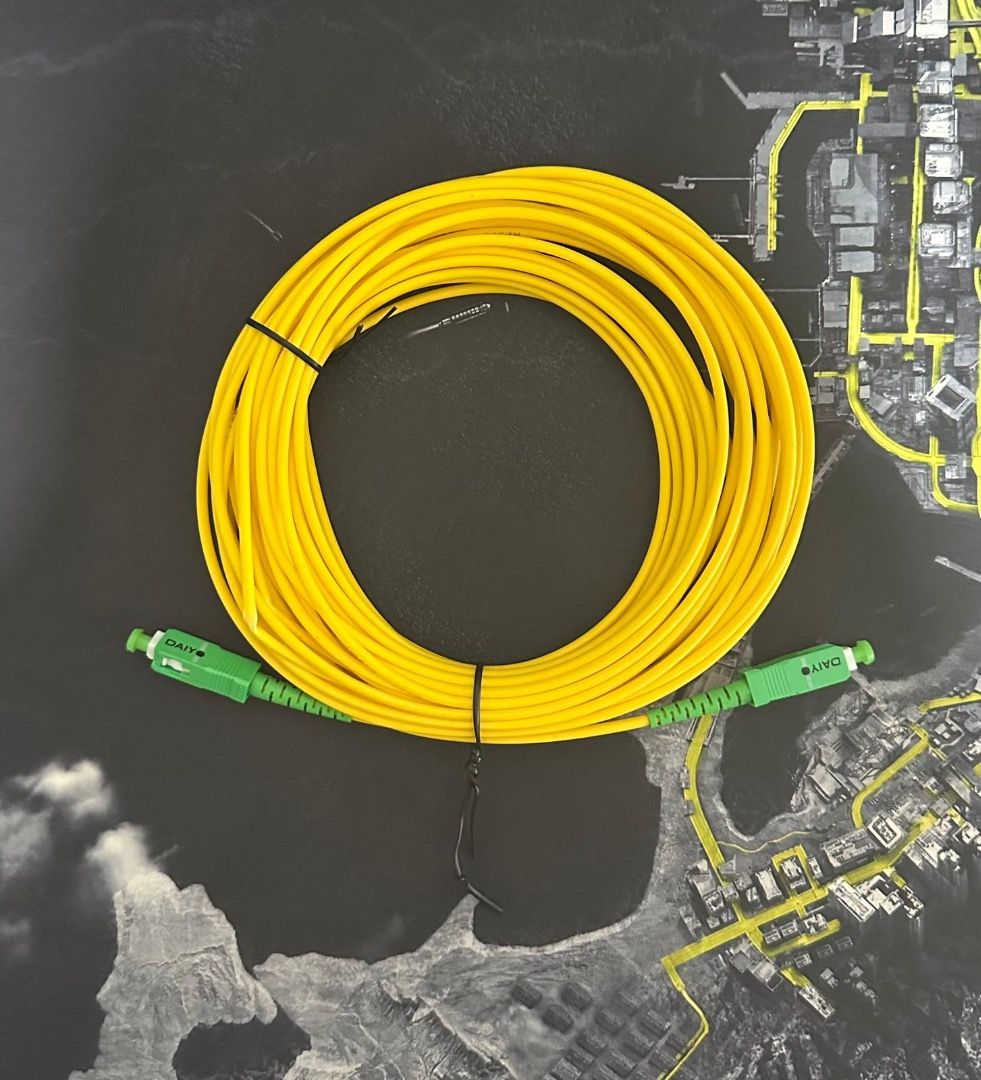 Daiyo Fiber Optic Cable - Yellow - 8m / 10m