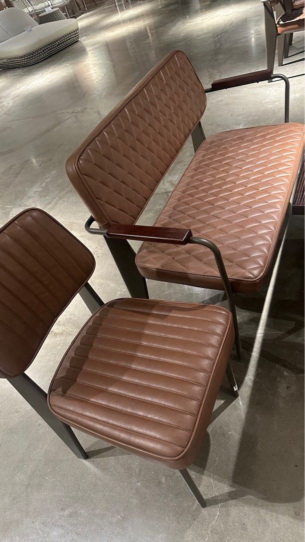 Dining Bench and Chair (Category: Chairs) located in Las Pinas. Submitted by marshmallowmax (Listing ID 1396607233, Image 1). Description: Brand new! Just bought today RFS- does not suit in my area Las Pinas pickup.