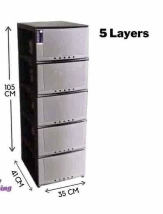 Drawer 5 Layer (Category: Shelves, Cabinets & Racks) located in Manila. Submitted by redonlineshop (Listing ID 1396528601, Image 2). Description: Slim Drawer 5 Layer ₱1170 MG-164 ASH GREY (only) ON HAND BRAND NEW Mode of Payment: Gcash,COD Same day delivery + Delivery Fee.
