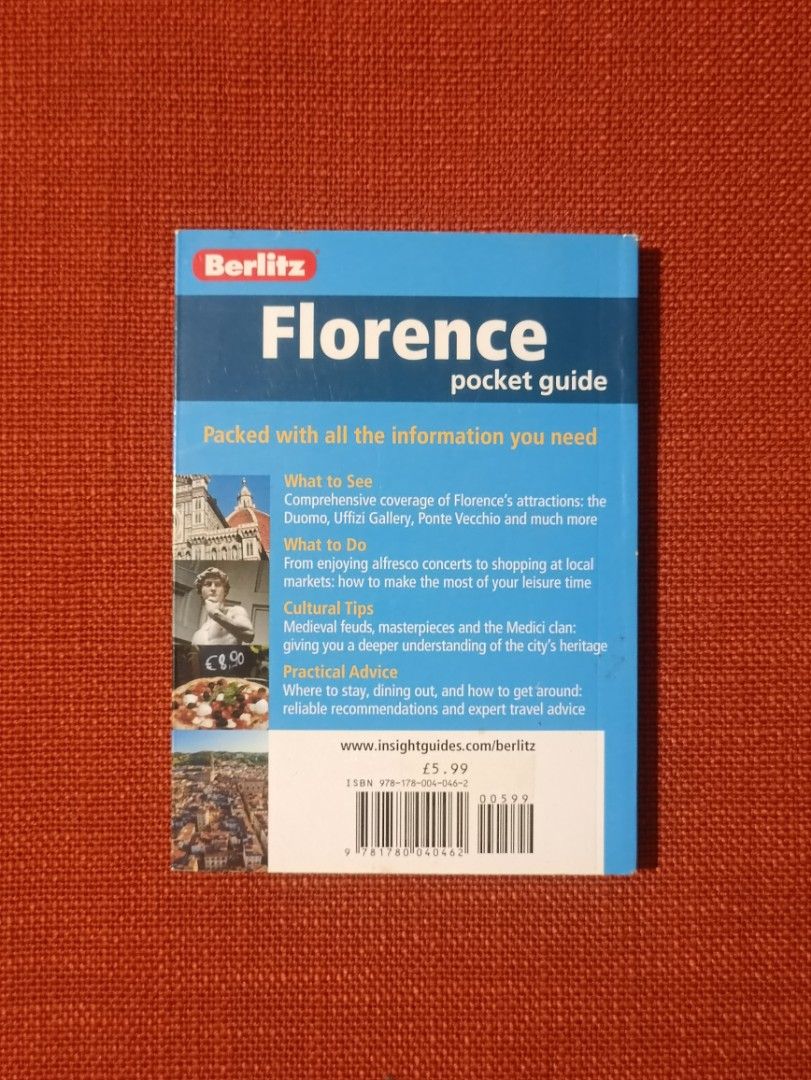 Florence Pocket Guide (Category: Storybooks) located in Manila. Submitted by krishna_ayanami (Listing ID 1396584834, Image 3). Description: Feel free to ask questions about the item.