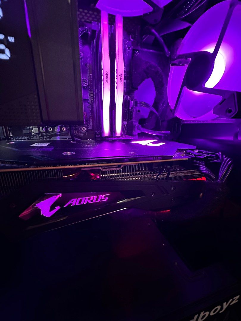 Gigabyte AORUS Graphics Card RTX 2080 (Category: Other Accessories) located in Manila. Submitted by sanovavych66468 (Listing ID 1396617370, Image 3). Description: Aorus RTX 2080 Super 8GB ❗️wala na yung box nasira ng pamangkin😔❗️ 1 month use palang RFS: quit gaming na dahil may work and might need funds 📍 Puerto Princesa City, Palawan pwede rin shipping through LBC (pero shoulder nyo shipping and packaging nirerequire nila nakalagay sa maayos n