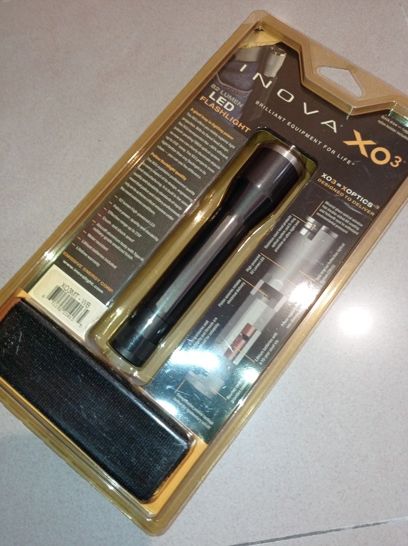 INOVA XO 3 3W LED 古早款 航空鋁合金手電筒 美國製造, 運動產品, 行山及露營 - Carousell