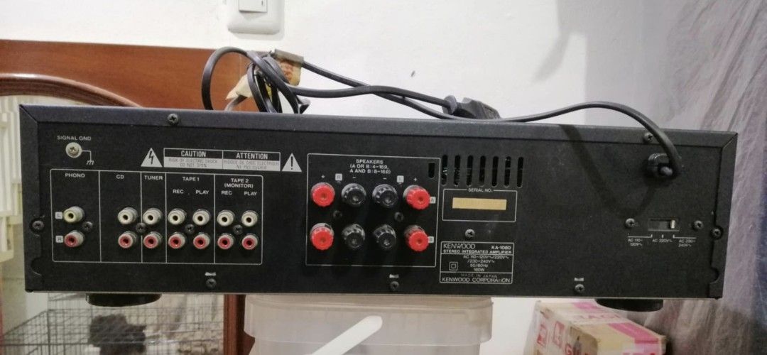 Kenwood KA-1080 Stereo Integrated Amplifier (Category: Soundbars, Speakers & Amplifiers) located in San Juan City. Submitted by bald_fat_kids (Listing ID 1396575342, Image 3). Description: - Kenwood KA-1080 Stereo Integrated Amplifier - Made in Japan - Power: AC 110-120V/220V~, 230-240V~, 50/60Hz, 160W - Great for any audio enthusiast!.