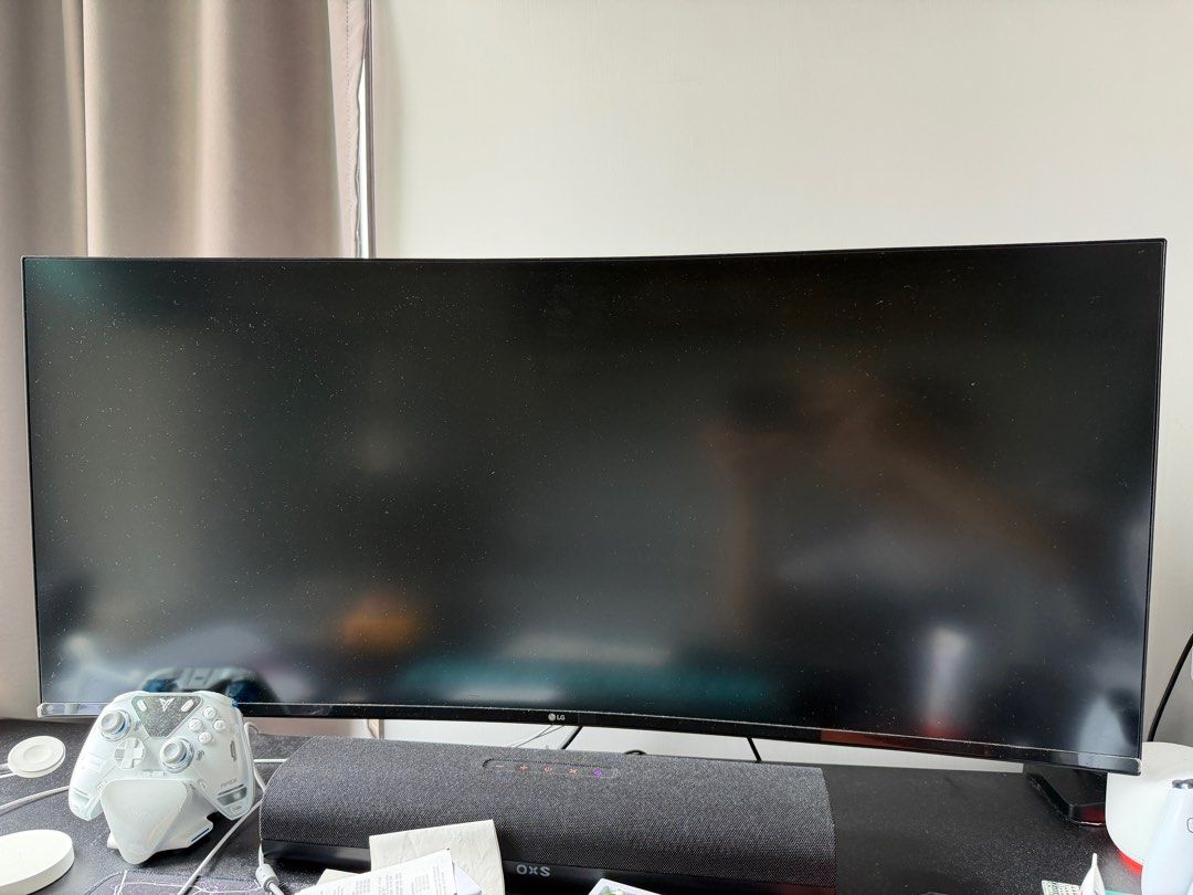 LG 40WP95C-W 39.7 吋Nano IPS 弧形曲面顯示器螢幕, 電腦＆科技